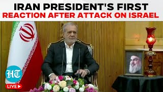 LIVE Iranian President Masoud Pezeshkian Speech Hours After Missile Strikes On Israel  Iran [upl. by Ahsihat]