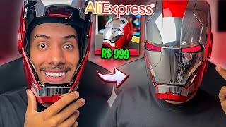 COMPREI O CAPACETE VIRAL DO HOMEM DE FERRO E ELE FUNCIONA DE VERDADE INCRÍVEL [upl. by Dill588]