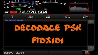 Décodage PSK via FTDX101d [upl. by Ha]