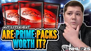 Can I Profit From Prime Packs  NHL 25 Pack Experiment [upl. by Merp232]