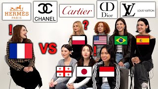 French Luxury Brand Pronunciation Differences Around the World [upl. by Aneek]