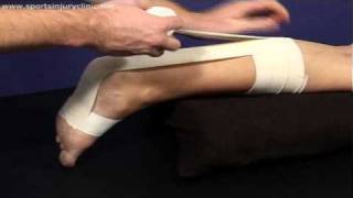 A Taping Technique for use in Achilles Tendon Injuries [upl. by Marilin]