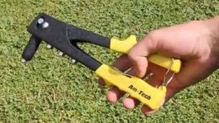 How to Use a Pop Rivet Gun  Blind Rivet [upl. by Anitnegra]