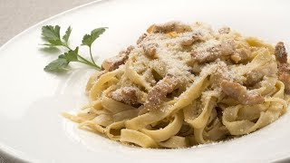 Receta de Tallarines a la carbonara por Karlos Arguiñano  Programa completo [upl. by Ayotak83]