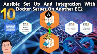 DevOps  Part 10  Ansible Setup And Integration with Docker Host on Another Ec2  Very Easy Steps [upl. by Kassi336]