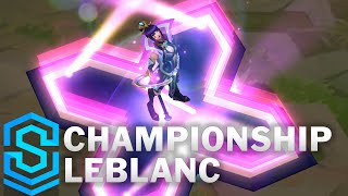 Championship LeBlanc Skin Spotlight  PreRelease  League of Legends [upl. by Laurette]