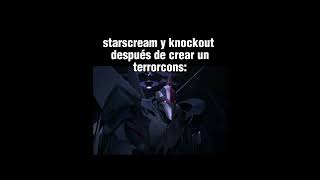 Starscream y knockoutparati edit transformers transformersprime fyp meme humor XD lol [upl. by Lekim]