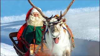 Babbo Natale in Lapponia 🦌🎅 Giri con le renne di Santa Claus e partenza della notte di Natale [upl. by Agrippina]