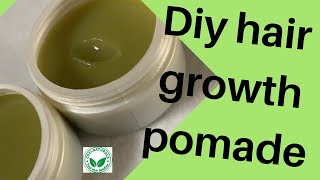 Hair growth pomade diy natural hair butter how to make growth cream [upl. by Suirtimed670]