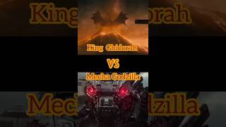 King Ghidorah VS Mecha Godzilla mechagodzilla kingghidorah See me edits comparison [upl. by Novick435]