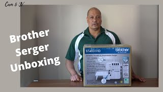 Unboxing Brother Strong amp Tough Serger Machine ST4031 HD [upl. by Sivla]