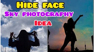 Sky photo pose idea  hide face photo pose  skyphotoposehidefacephoto [upl. by Audra]