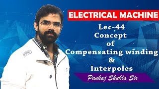 Lec 44 Concept of Compensating Winding and Interpoles [upl. by Jourdan]