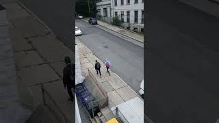 Suspicious person yelling and screaming obscenities violating city noise ordinance violation [upl. by Ivz]