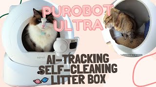 🐾 NEWEST selfcleaning litter box PETKIT PUROBOT ULTRA Review [upl. by Haakon730]