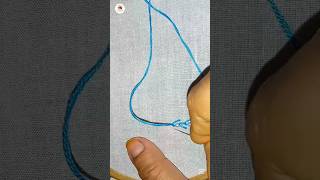 FEATHER STITCH with Pearl embroidery featherstitch basicembroidery [upl. by Yliram]