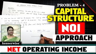 Capital Structure  NOI  Net Operating Income Approach  Financial Management  Kauserwise [upl. by Jerri]