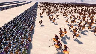 SPARTAN ARMY vs ROMAN LEGION  Ultimate Epic Battle Simulator [upl. by Aromas]