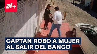 Así robaron miles de pesos a mujer que acababa de salir del banco  N [upl. by Yelsel]