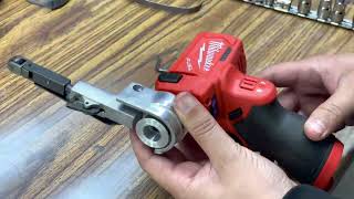 MILWAUKEE M12 CUTOFF TOOL CUSTOMIZED into a BELT SANDERHOW TO [upl. by Esirtal]