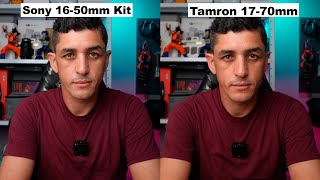 Tamron 1770 vs Lente do Kit Sony 1650 [upl. by Tamis227]