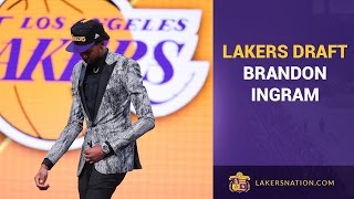 Lakers Draft Brandon Ingram With No 2 Pick In 2016 NBA Draft [upl. by Kos]