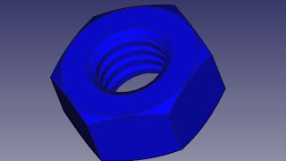 Tutorial FreeCad Español 10 Tuerca [upl. by Olivier]