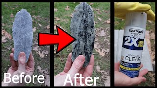 How to Polish Rocks in UNDER 30 SECONDS Shorts [upl. by Ayenat718]