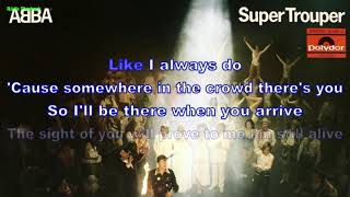 Abba  Super Trouper Instrumental BV Lyrics Karaoke [upl. by Initsed721]