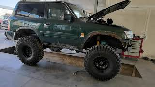 Nissan Patrol GR Y61 on 385 quot 💪 6 inch lift kit 💪 Project Loading [upl. by Tijnar451]