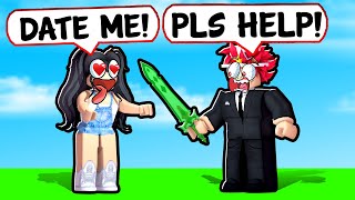 TOXIC GIRL Tries to ONLINE DATE ME Roblox Bedwars [upl. by Zebedee627]