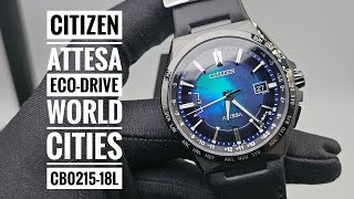 Citizen Attesa EcoDrive Radio Wave 26 World Cities Timer Limited 2200 Pc CB021518L [upl. by Ricard899]