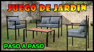 Como hacer sillones y mesita de jardin [upl. by Sussna]