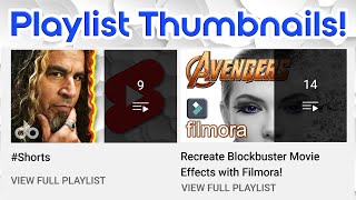 Customize your YouTube PLAYLIST Thumbnails [upl. by Ahtilat]