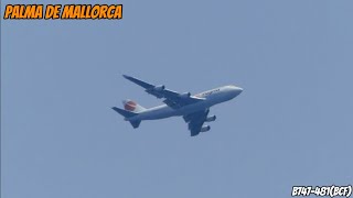 EXTREMELY RARE Magma Aviation Boeing 747481BCF Departure from Palma De Mallorca TFAMP 30724 [upl. by Donalt292]