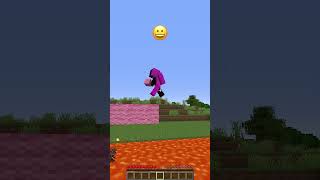 Breaking Over Lava vs Emoji Reaction minecraft meme shorts [upl. by Kamal]