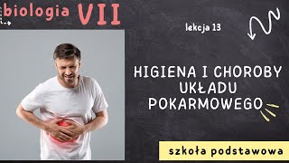 Biologia 7 Lekcja 13  Budowa i rola układu pokarmowego [upl. by Cy]