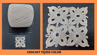 PUNTADAS A CROCHET PARA VESTIDOBLUSASCHALECOSPUNTOS TEJIDOS A CROCHETMOTIVO A CROCHET [upl. by Newkirk]