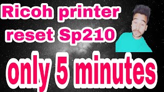 How To Printer Reset Reset Richo Sp 200210Red light error printertrend Richo jrtech001 short [upl. by Rosella25]