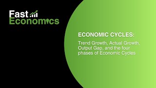 Economic Cycles Trend Growth Actual Growth Output Gap and the four phases of the Economic Cycles [upl. by Zsa]