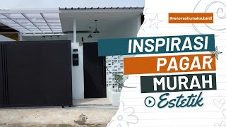 Inspirasi Pagar Rumah Murah Estetik  Bahan dan Harga Pagar Rumah  GRC listplank [upl. by Oicaro]