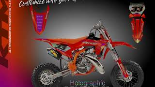 Ktm Sx50 65 Custom Full Kits [upl. by Aicertap9]