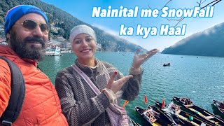 Nainital me snowfall ❄️ ka kya haal 🥶 [upl. by Woolson]