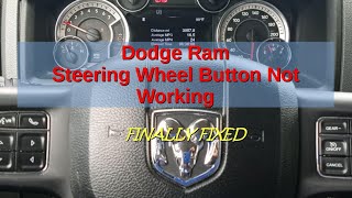 2014 Dodge Ram 1500 Steering Wheel Los botones del volante no funcionan [upl. by Asilla139]