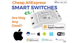 €5  Apple Homekit Smart Switches Do they work [upl. by Esiuqram]