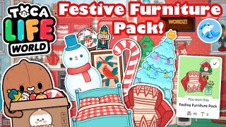 Toca Life World  Festive Furniture Pack Review OUT NOW [upl. by Darian]