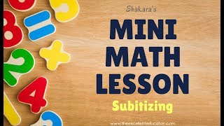 Mini Math Lesson  Subitizing [upl. by Lorri]