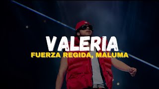 Fuerza Regida amp Maluma – VALERIA Letra [upl. by Nemracledairam]