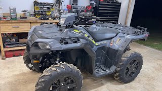 How to oil change 2020 Polaris Sportsman XP1000 first service [upl. by Florence429]