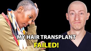 My Hair Transplant Did Not Work  Hair Surgeon Reacts [upl. by Naelopan105]